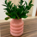 Vaso de Vidro Gomos Rosa