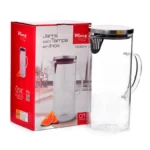 Jarra C/ Tampa 1,3L Em Vidro Wincy - Imagem 2