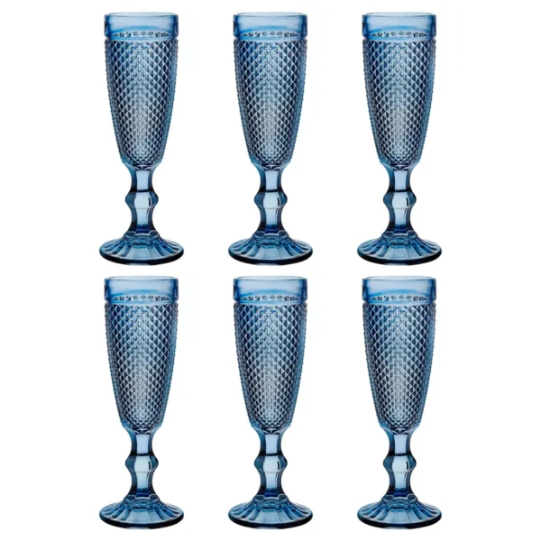 Jogo De Taças 140ml 6 Peças Em Vidro Hauskraft