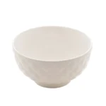 Bowl Diamond Branco 11x6cm Em Porcelana Lyor