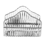 Porta Guardanapos Imperatriz 13,5cm Em Cristal Wolff - Imagem 2