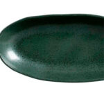 Travessa de cerâmica Orgânica oval funda greenery 32x03 cm - Imagem 2