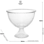 Saladeira Pearl C/ Pé 21x19cm Em Cristal Wolff - Imagem 4