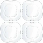 Jogo De Pratos P/ Sobremesa Butterfly 4 Peças Em Vidro Wolff