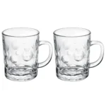 Jogo De Canecas Bubbles 2 Peças 220ml Em Vidro Wolff