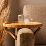 Bandeja Dobrável P/ Sofá 25cm em Bambu